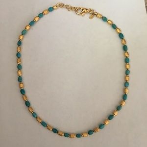 Bronze Milor Italy Turquoise & Satin Necklace
